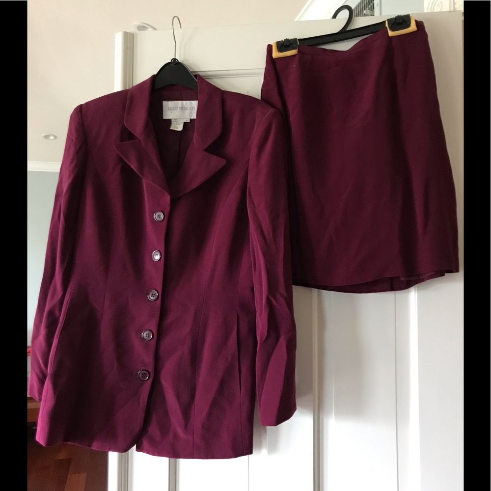 HUGO BUSCATI Collection 100% silk suit- size 6